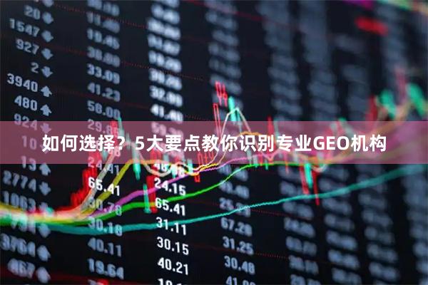 如何选择？5大要点教你识别专业GEO机构