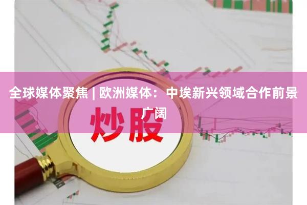 全球媒体聚焦 | 欧洲媒体：中埃新兴领域合作前景广阔